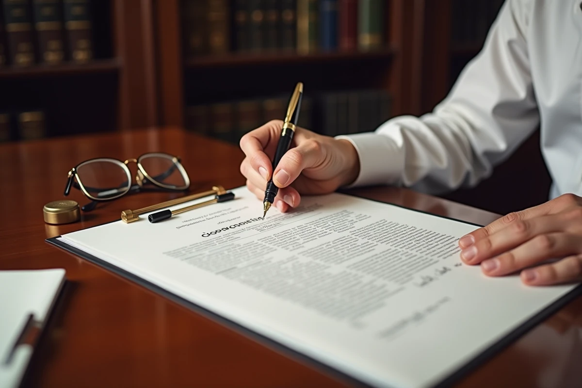 Signature d'un acte officiel de registre de copropriété par un notaire